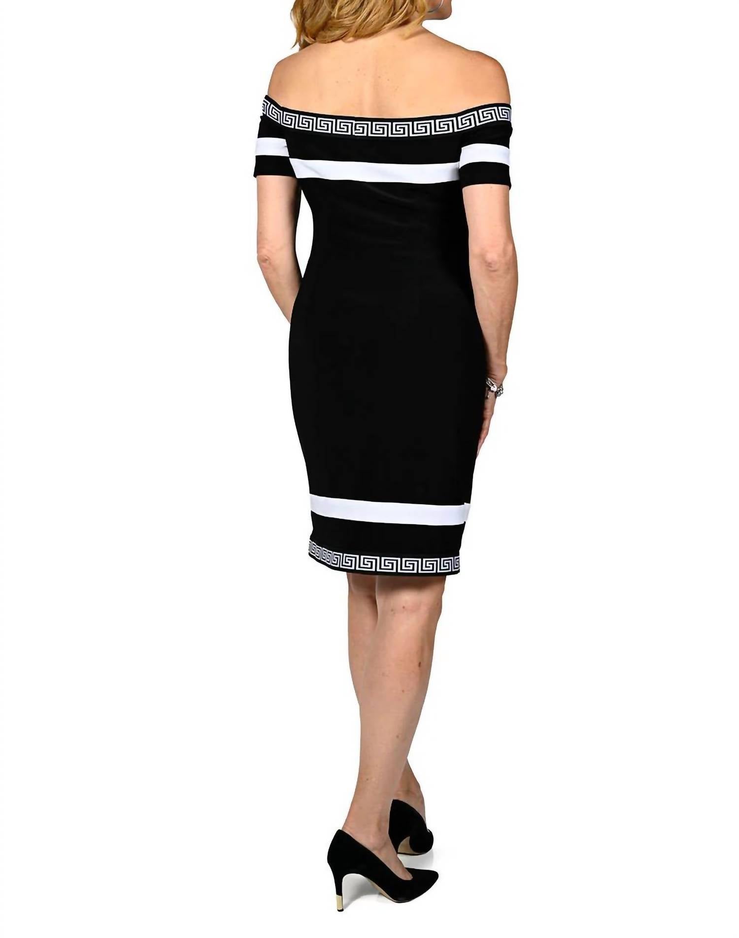Joseph Ribkoff - Off-shoulder Knit Dress