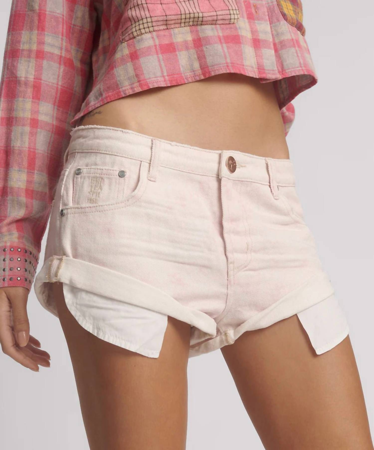One Teaspoon - Bandits Low Waist Denim Shorts