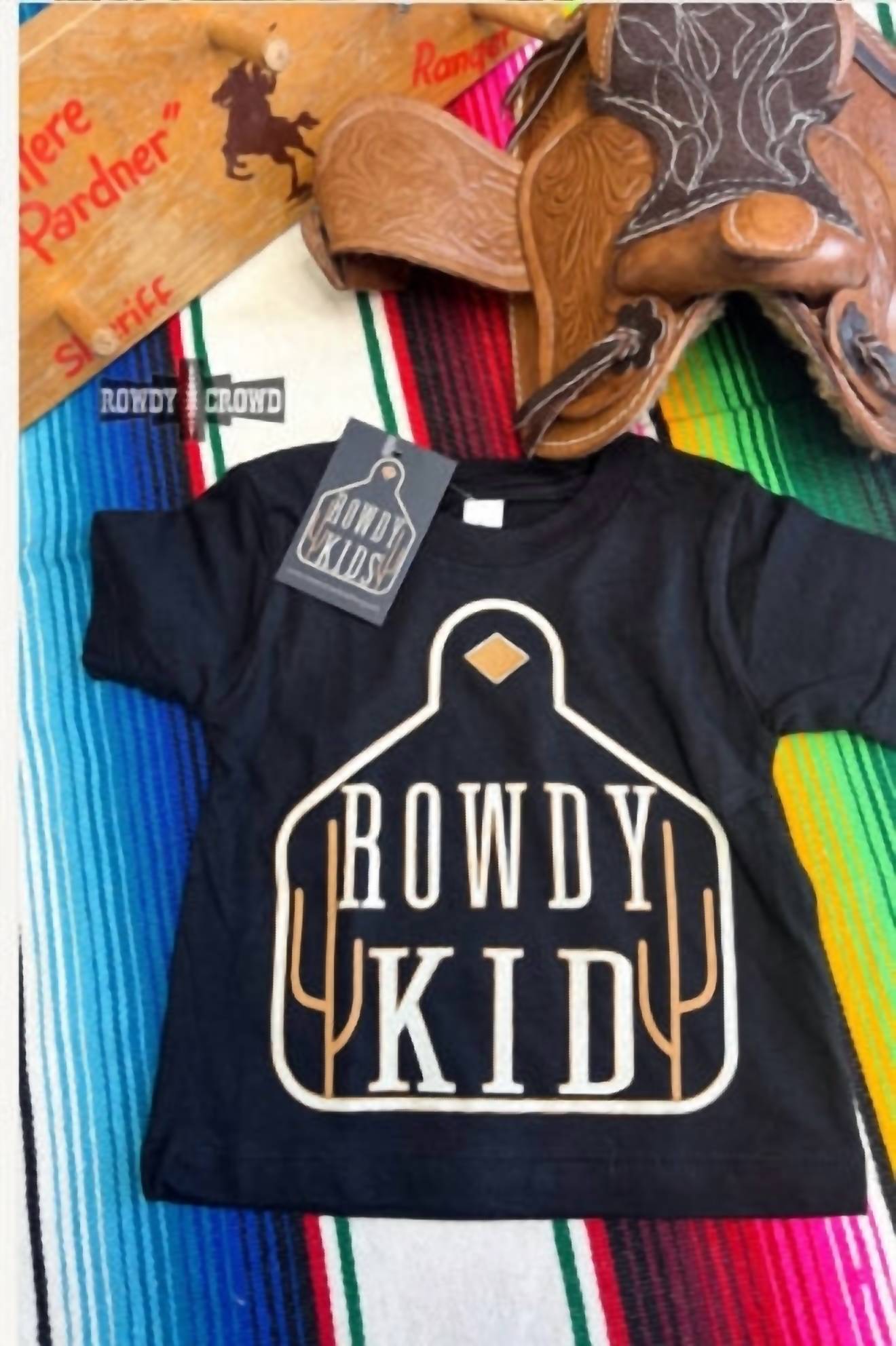 Rowdy Crowd - Kids Tag Screen Print Tee