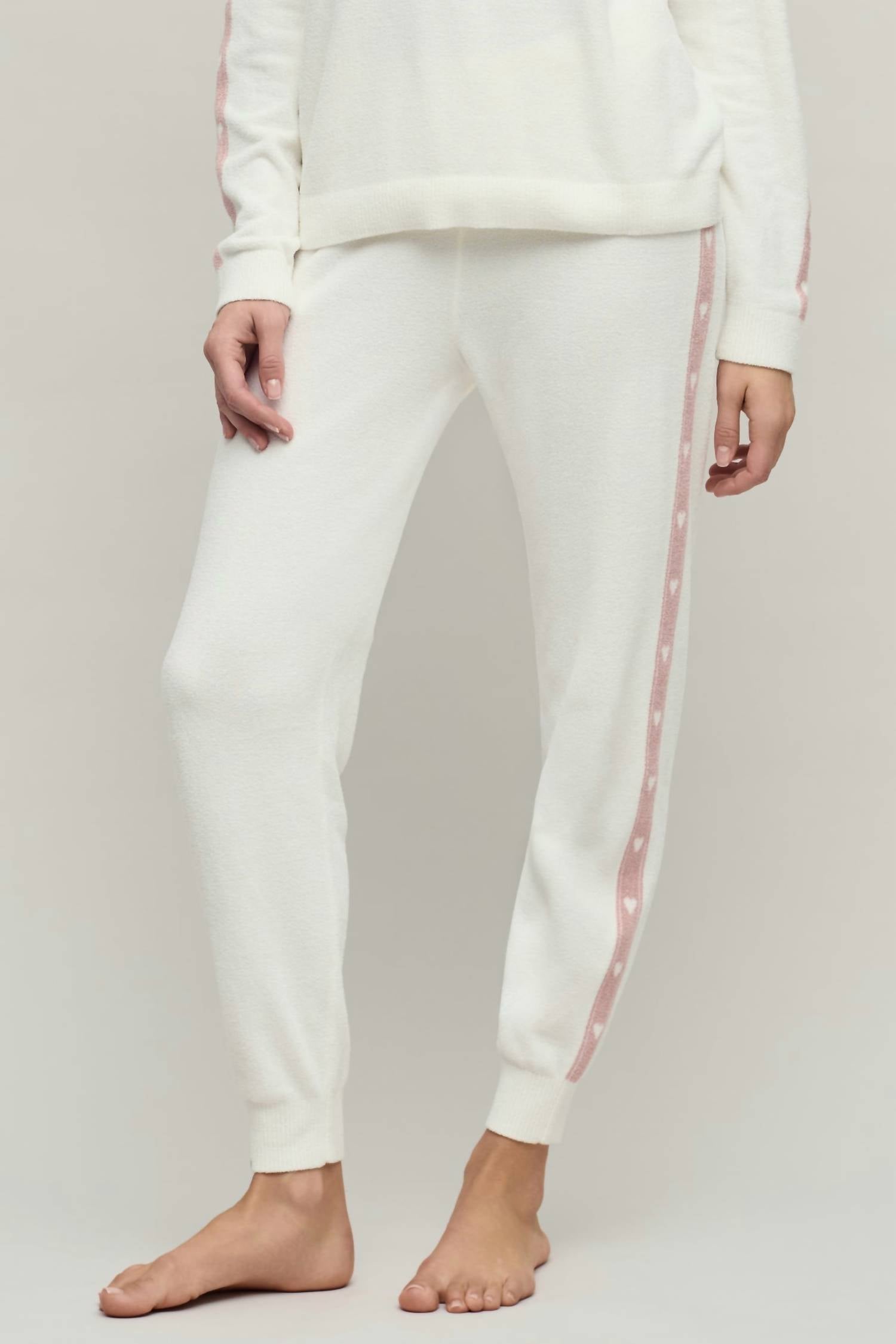 Barefoot Dreams - Cozychic Ultra Lite Heart Stripe Jogger