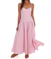 TCEC Oceanview Striped Maxi Dress in pink - women's dress - view 7