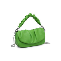 Urban Expressions - Women's Meadow Ruched Vegan Leather Chain Strap Crossbody Bag