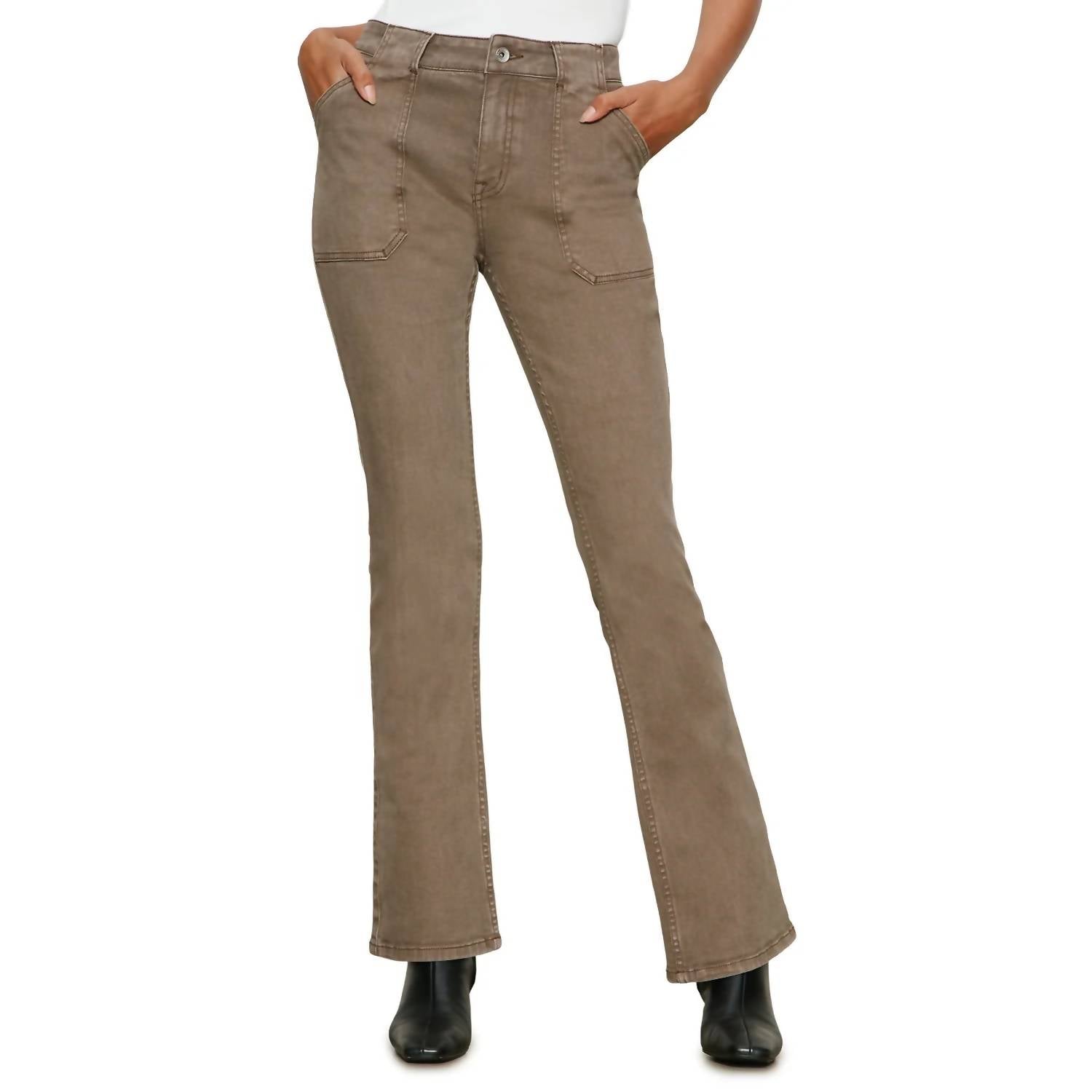 Sanctuary Hayden Bootcut Pants in morel - women's jeans