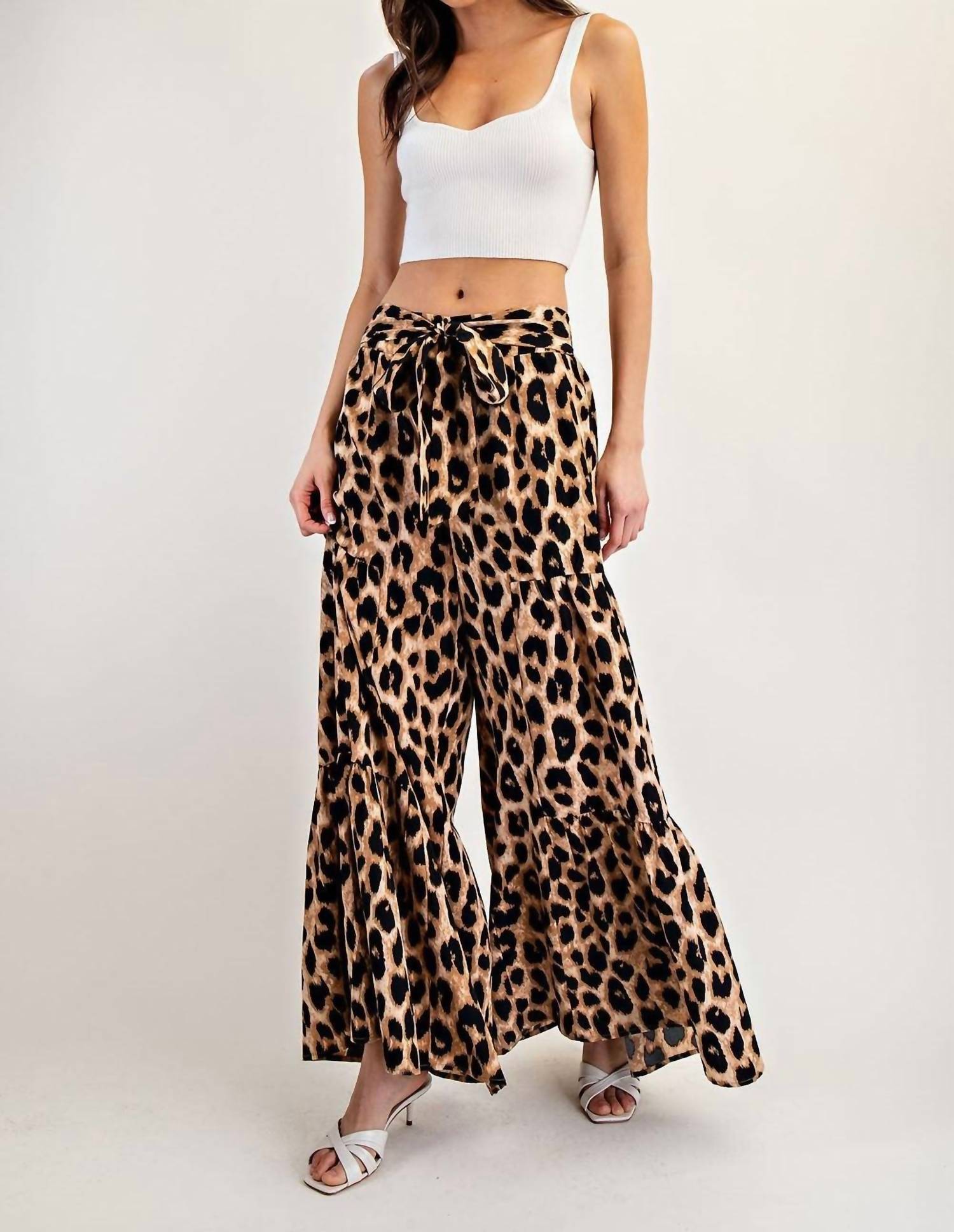 Ee:Some - Tiered Wide Leg Pants