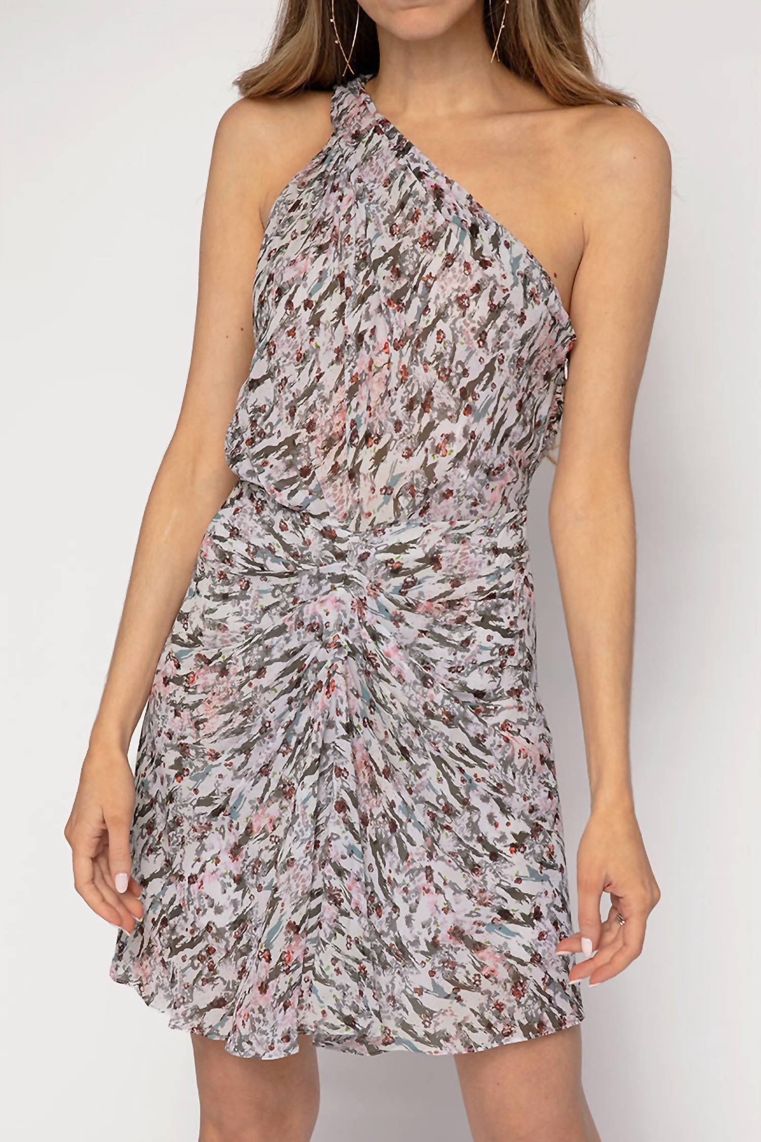 Iro - Petals One Shoulder Mini Dress