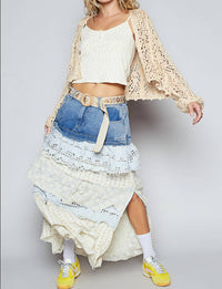 Pol - Bluebell Boho Maxi Skirt