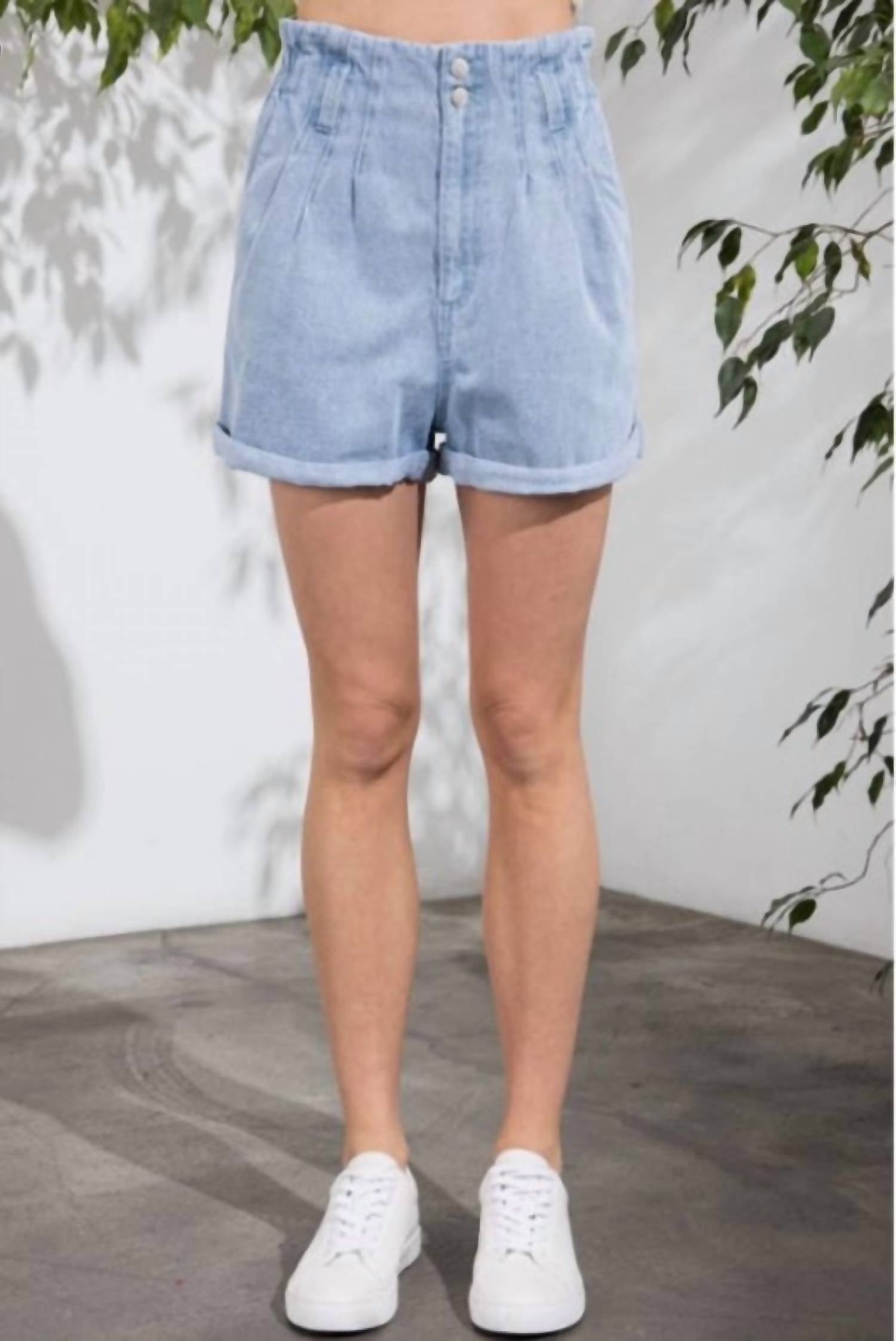 Aaron & Amber - Paperbag Jean Short