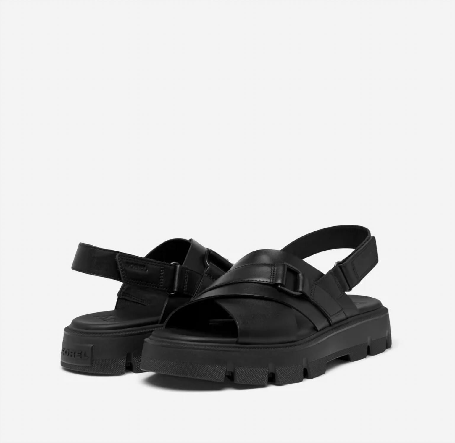 SOREL Women's Rein Crisscross Sandals in black - women's sandal - view 4