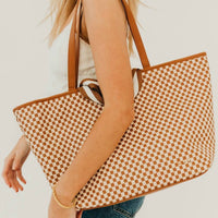 Pretty Simple - Women's Woven Tiffany Organizer Tote Bag