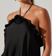Astr - ALIX ROSETTE HALTER TOP