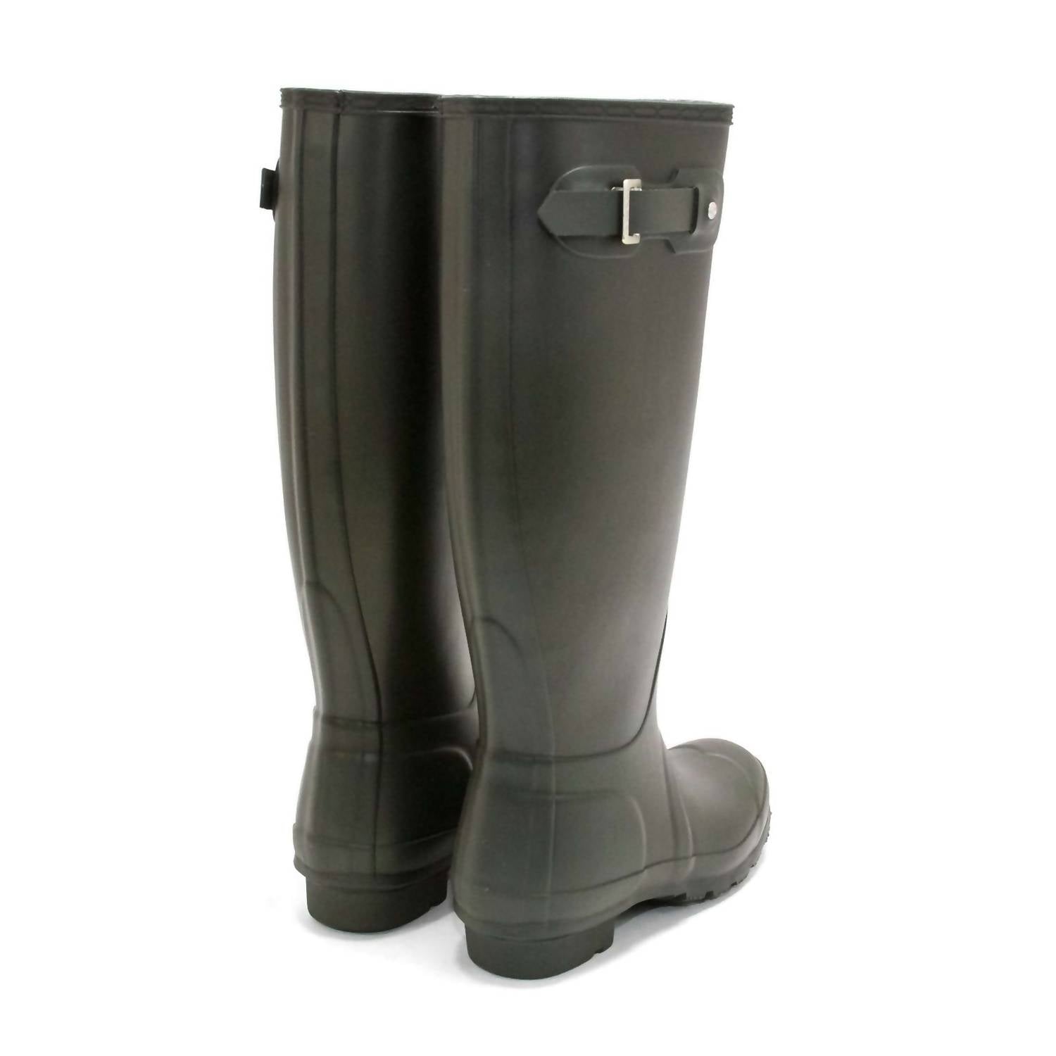 HUNTER Women's Original Tall Rain Boot in black - women's shoe - alternate view