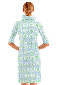 Gretchen Scott - Ruffle Neck 3/4 Sleeve Dress