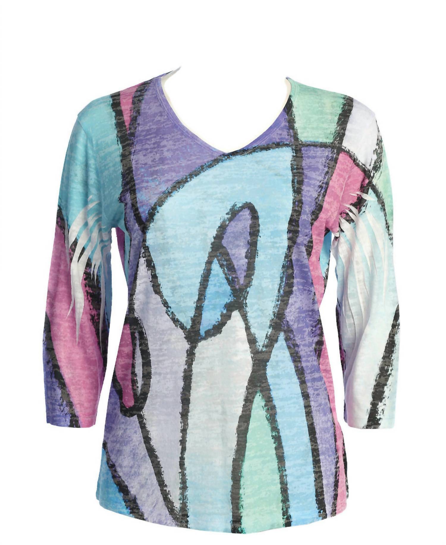 Jess & Jane - Women's Sonata Burnout Sublimation Top