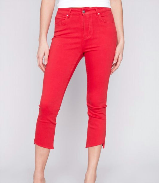 Charlie B - Stretch Twill Cropped Pant