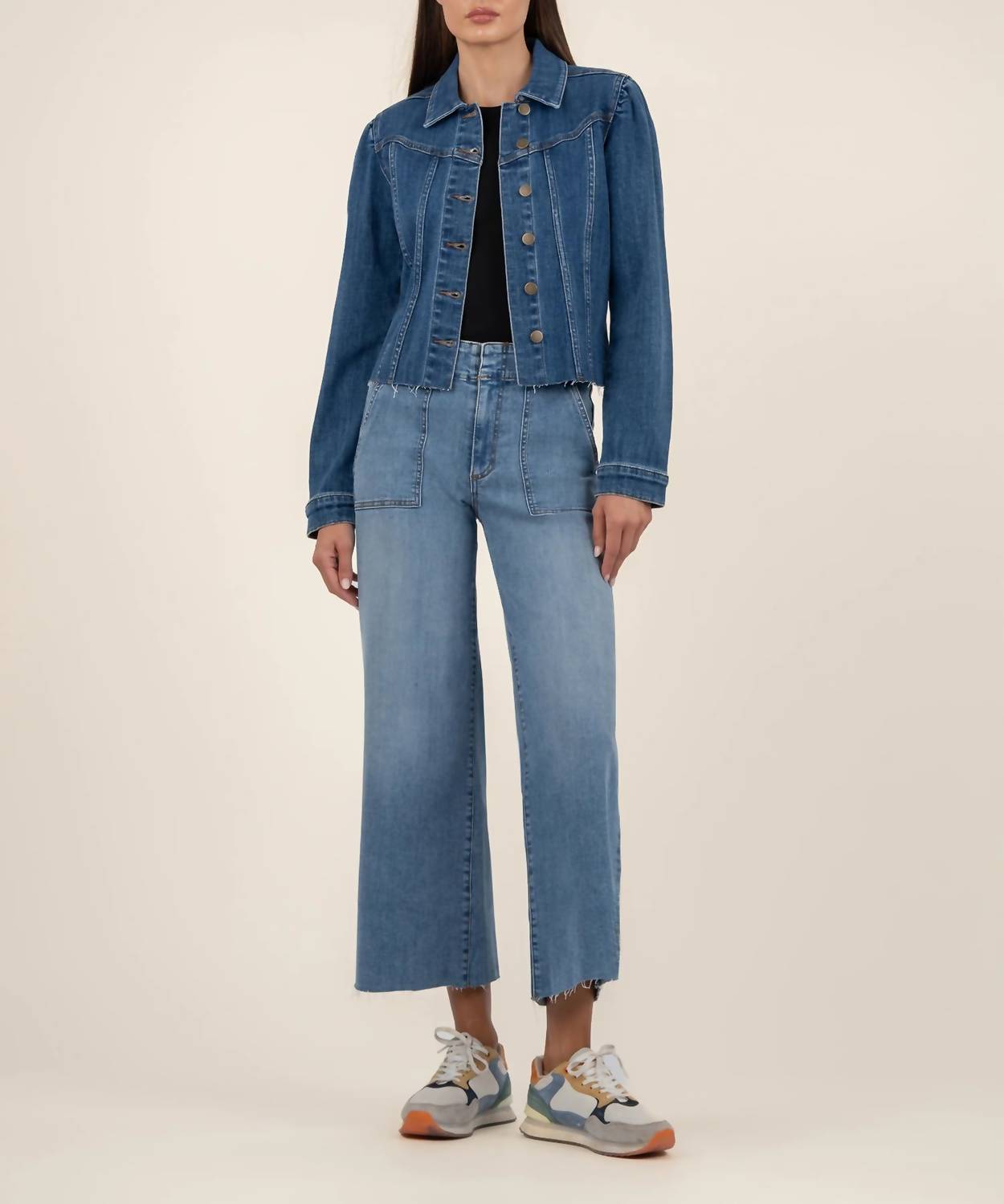 Kut From The Kloth - Shaya Crop Denim Jacket