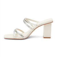 Matisse Women's Aria Heeled Sandals in white - women's heels - detail view