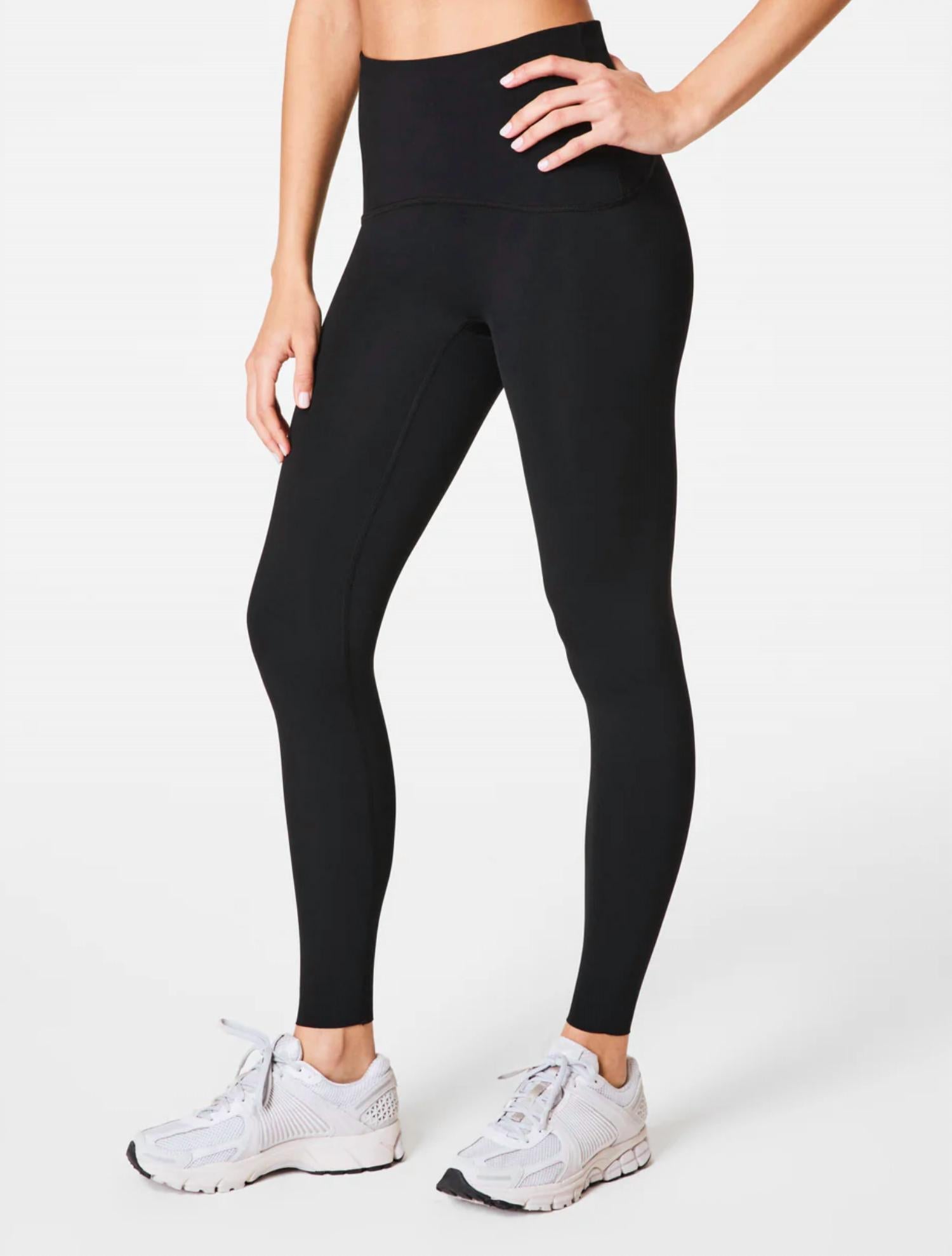 Spanx Booty Boost Full Length Leggings in very black - women's pants - detail view