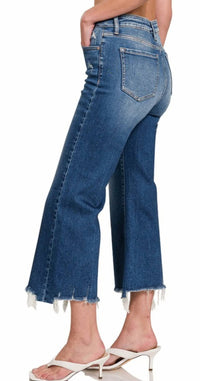 Zenana - Dark Wash Crop Jeans