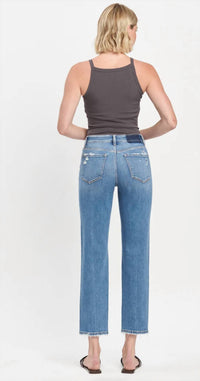 Vervet By Flying Monkey - High Rise Tapered Straight Leg Jean