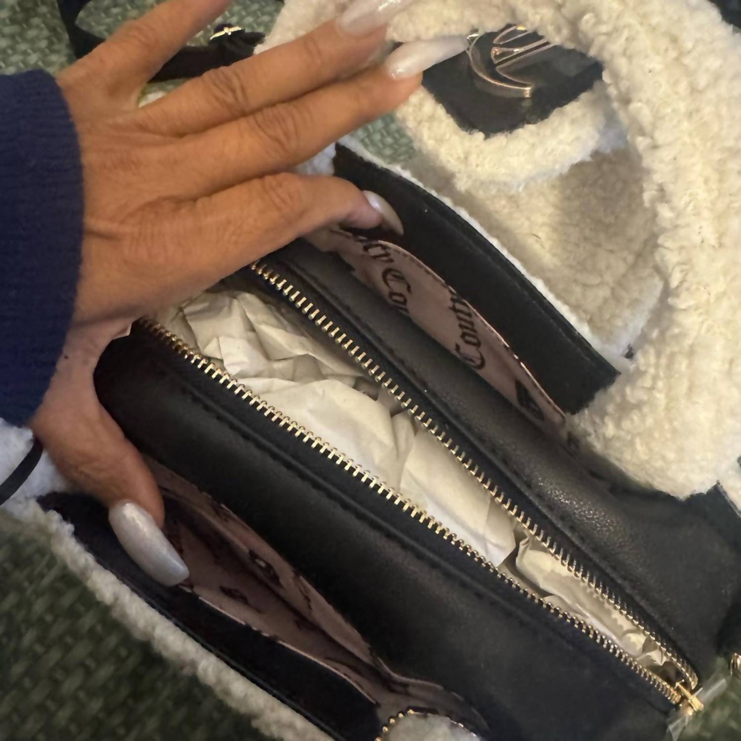 Juicy Couture Women's Chic Handbag in black and white - women's bag - alternate view