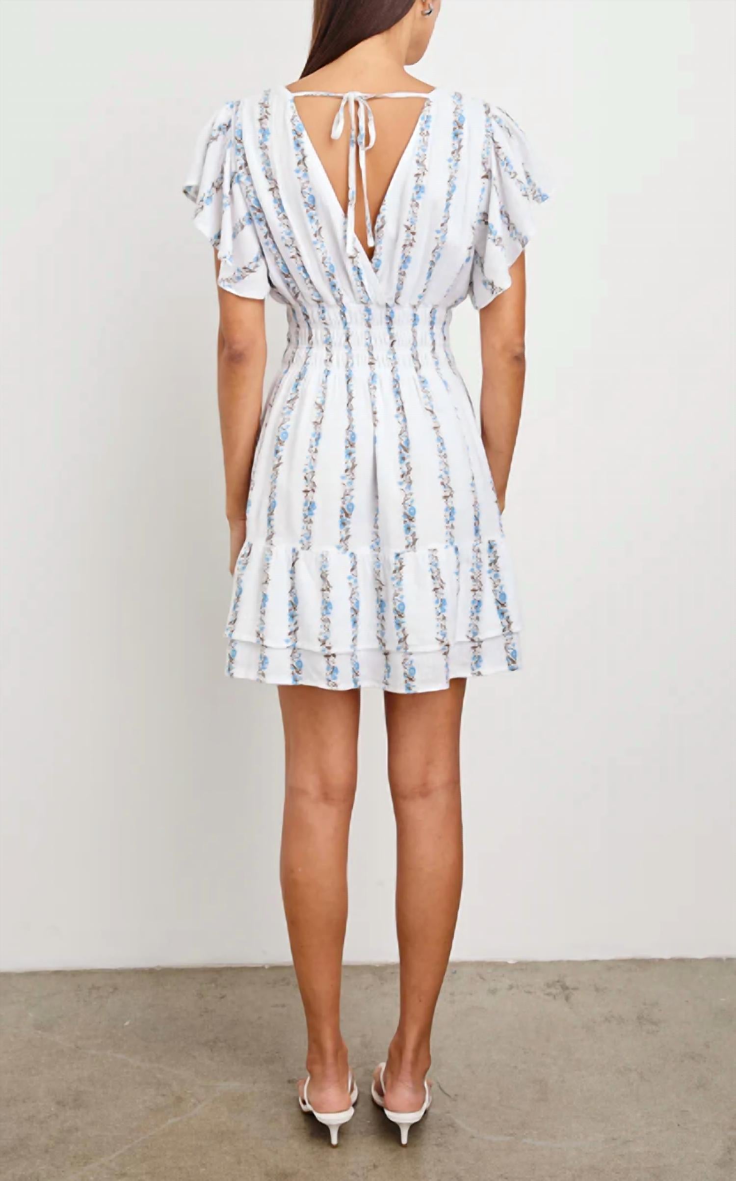Rails Kimora Mini Sundress in bluebell stripe - women's dress - detail view