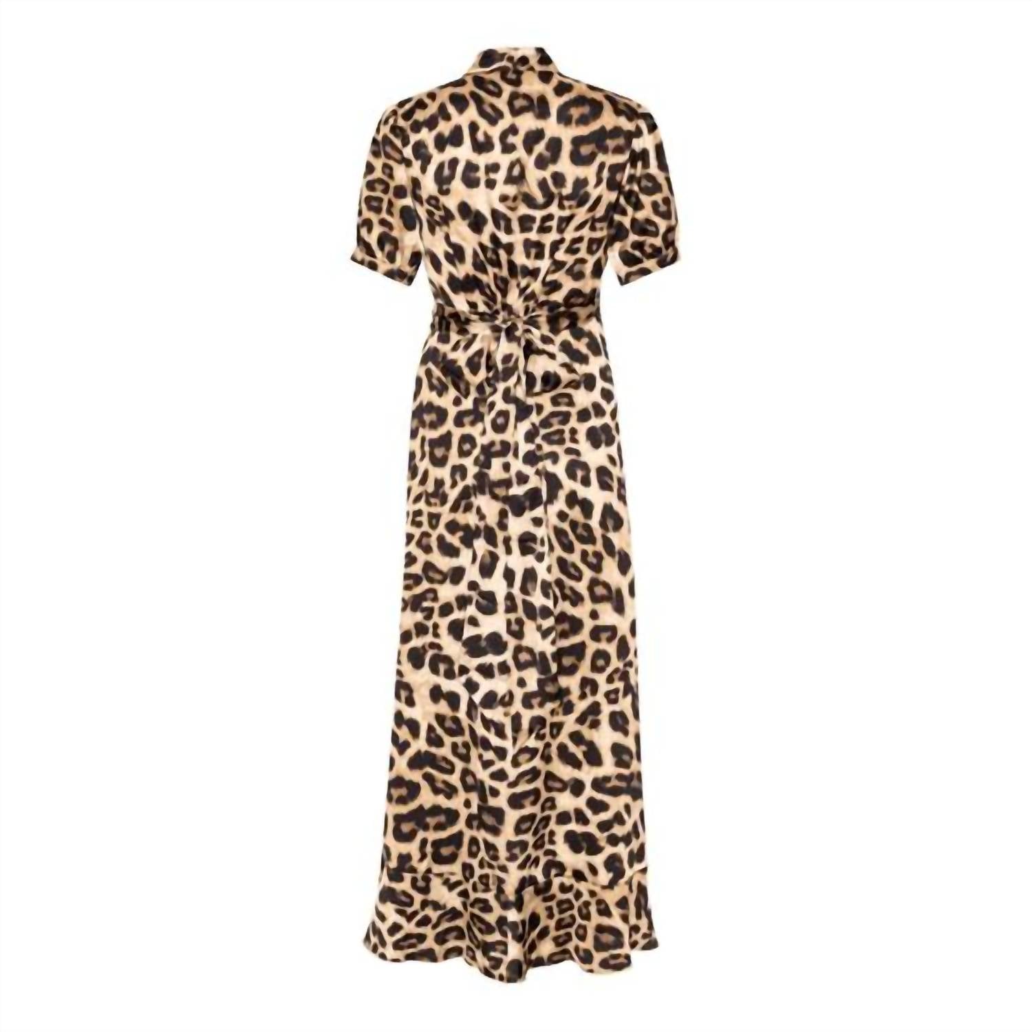 Karmamia Women's Iris Dress in hammered leopard - women's dress - alternate view