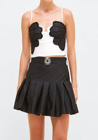 Patbo - Taffeta Bloom Cropped Top