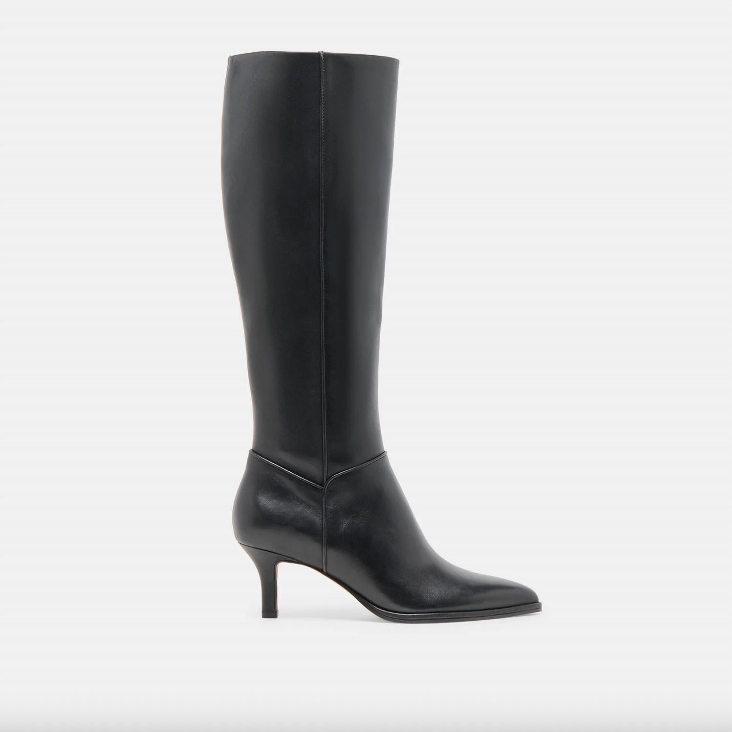Dolce Vita Women's Aldy Boots in black leather - women's shoe