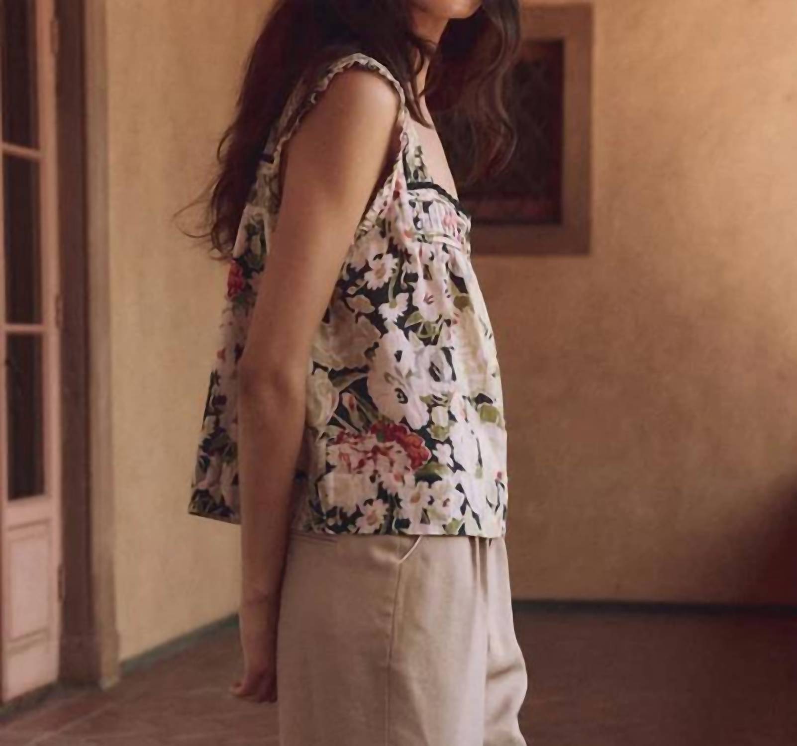 The Great. - The Victorian Pleat Tank Top