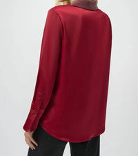 Joseph Ribkoff - Button-front Blouse With Embellished Collar
