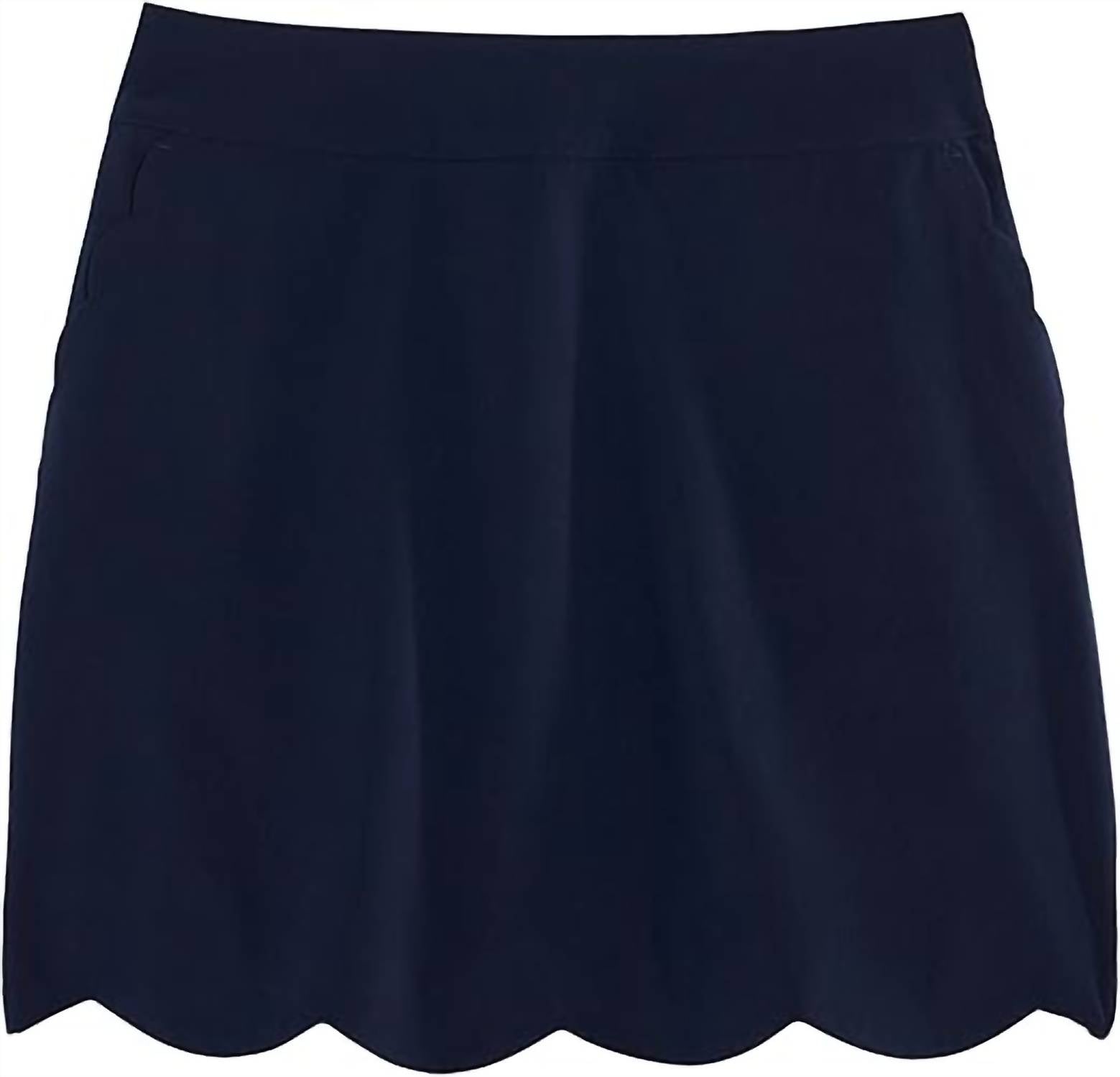 vineyard vines Women's Performance Scallop Skort in nautical navy - women's shorts