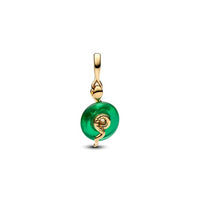 Pandora - Snake Green Murano Glass Dangle Charm