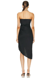 Gauge 81 - Lica Strapless Linen Midi Dress
