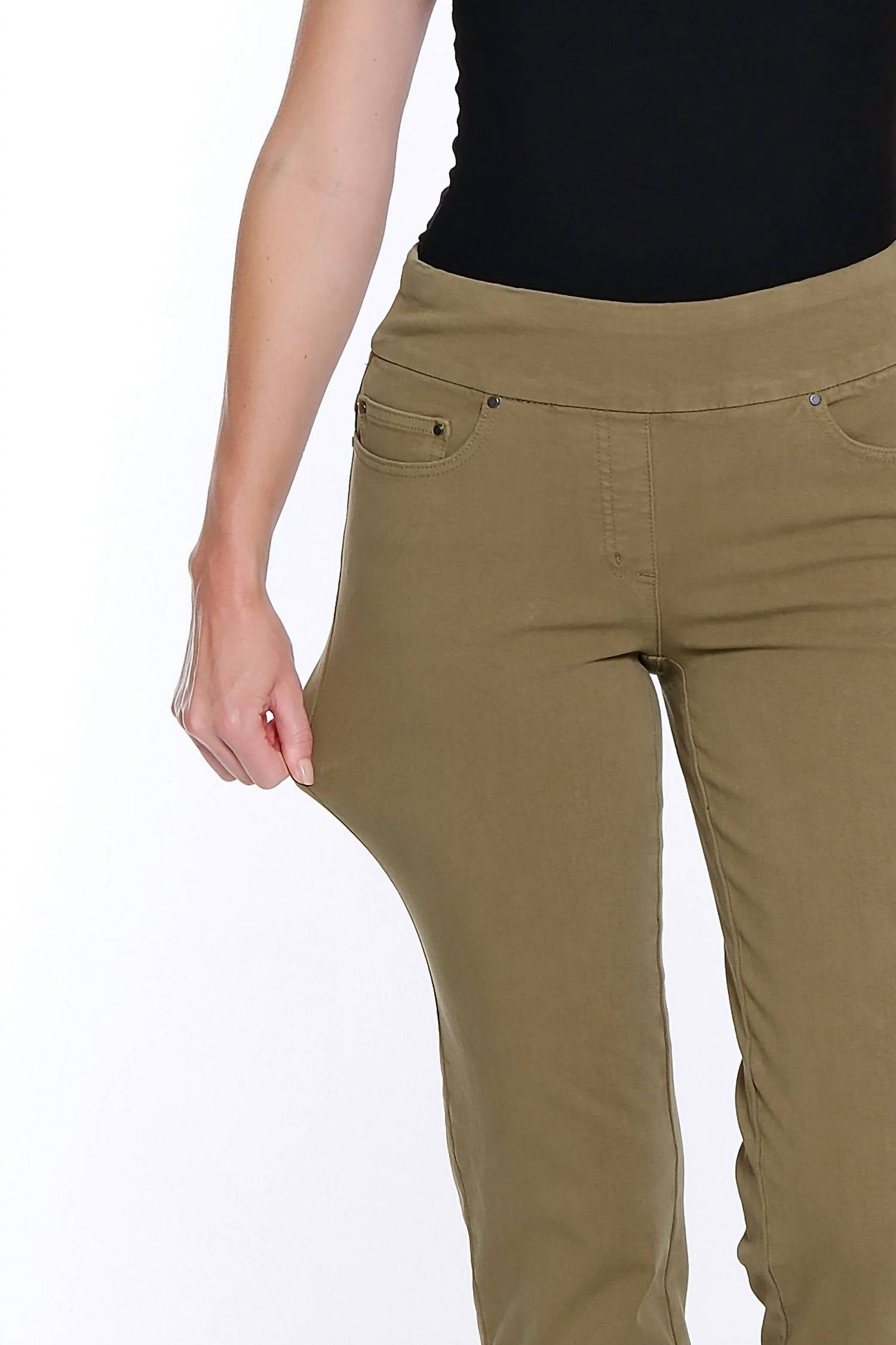 Multiples - Fringe Hem Ankle Pants