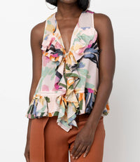 Hope For Flowers - Frilled Shell Top