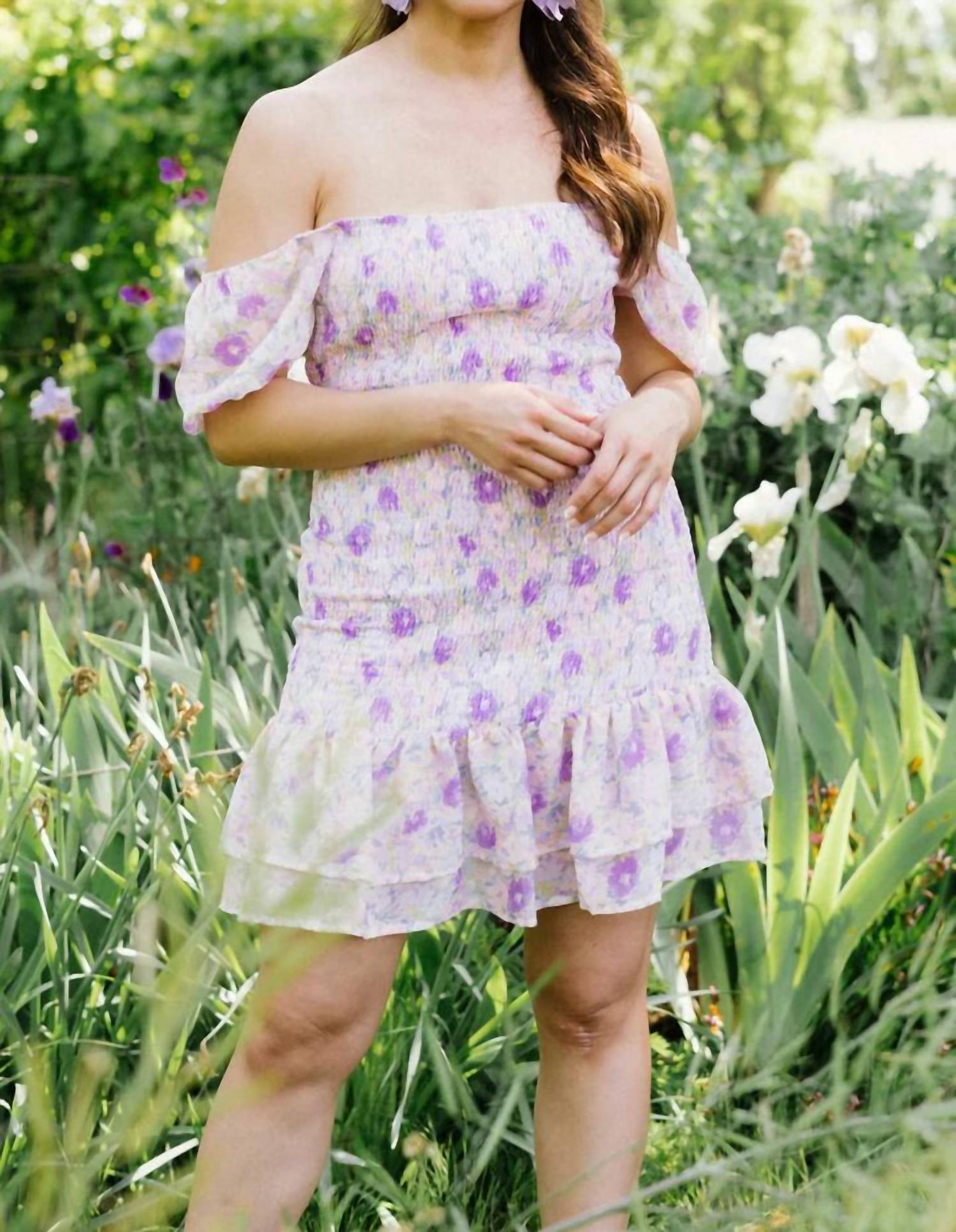 Lovesome - Puff Sleeve Mini Dress