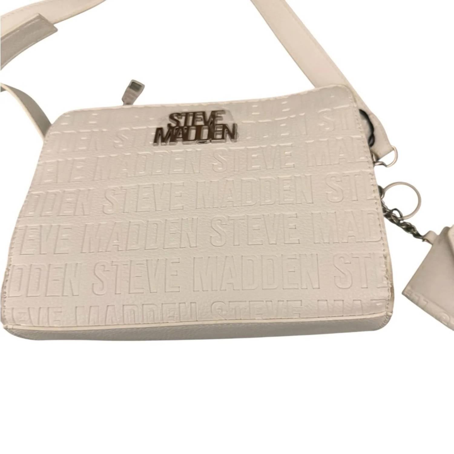 Steve Madden - Women's Embossed Logo Crossbody Bag With Mini Pouch