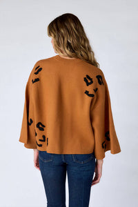 Crosby by Mollie Burch ESME TOP in brown leopard - women's sweater - alternate view