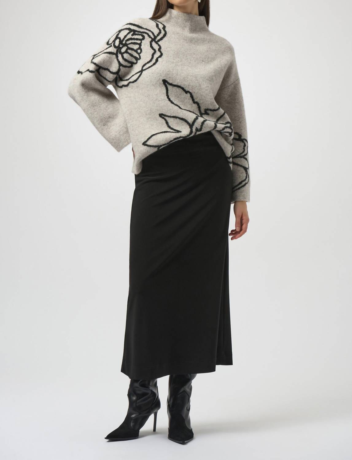 Joseph Ribkoff - Silky Knit Pull On Maxi Skirt
