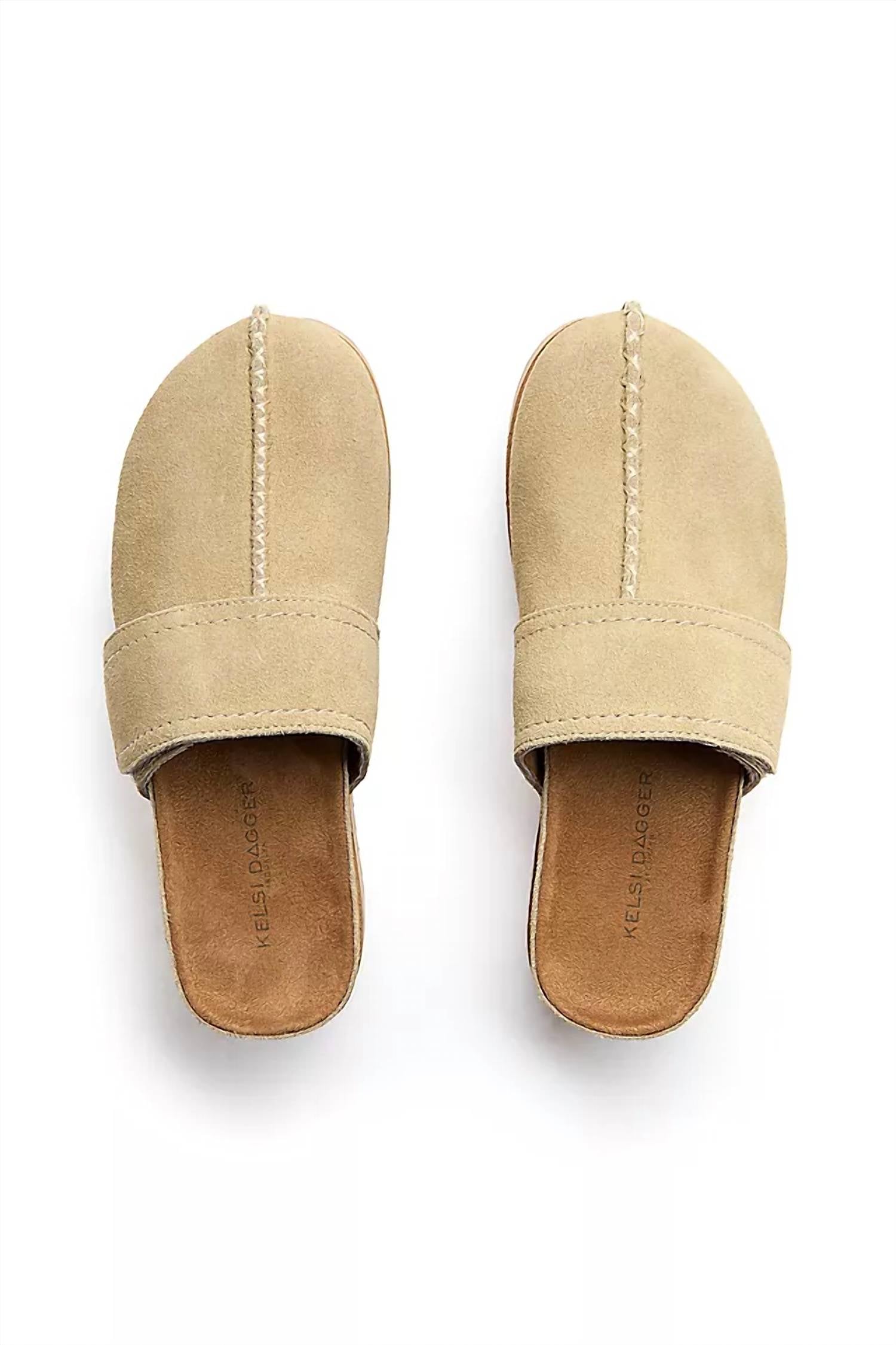 KELSI DAGGER Women's Fig Platform Mule in oatmeal - women's shoe - alternate view