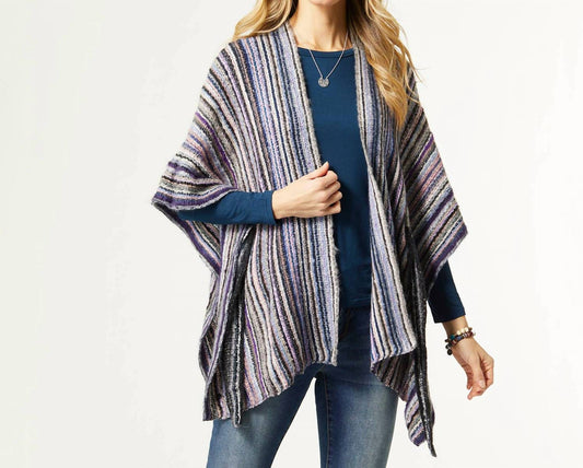 Coco + Carmen - Chevela Tie Waist Ombre Stripe Ruana