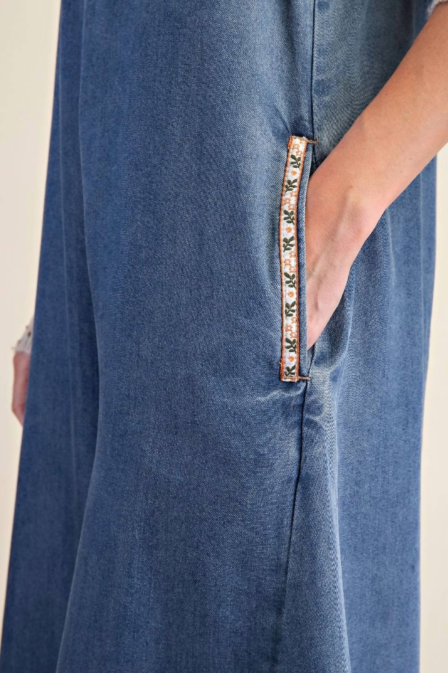 Easel - Washed Tencel Jumpsuit Romper