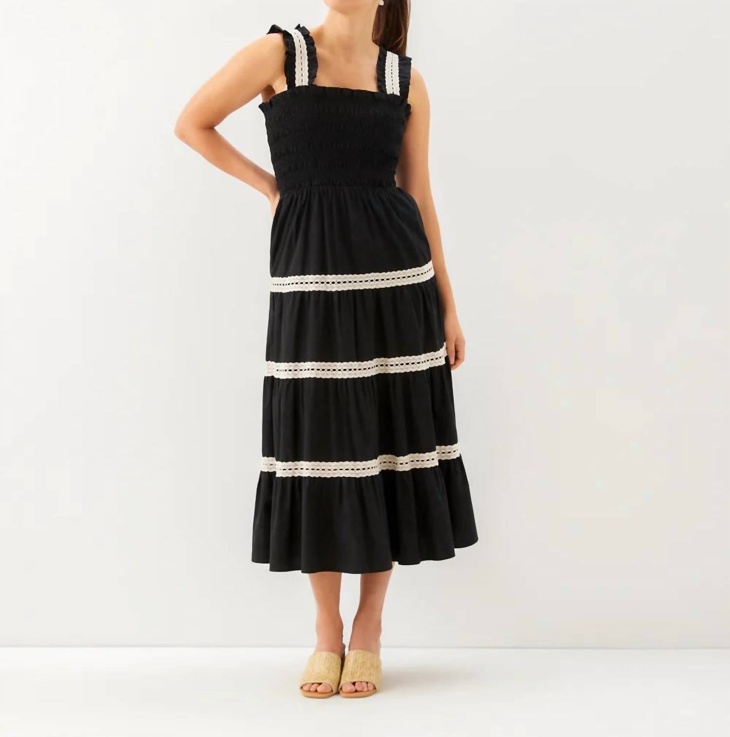 Karen Kane - Sleeveless Tiered Midi Dress