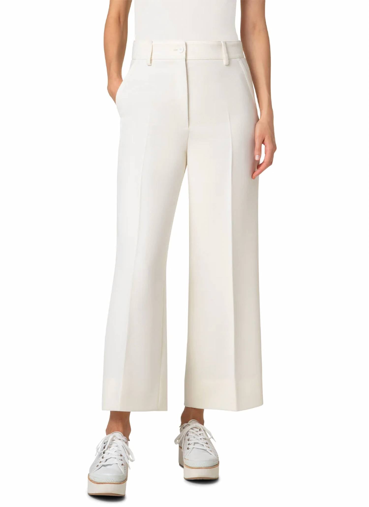 Akris Punto - Chiara Wool Tricotine Wide Pant