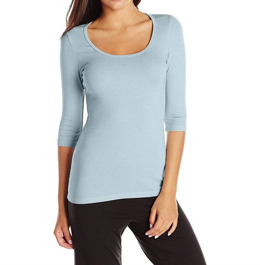 Norah 3/4 Sleeve Rib Tee