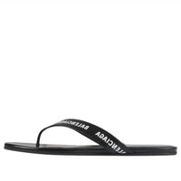 Balenciaga - Women's Leather Logo Printed Flip Flops