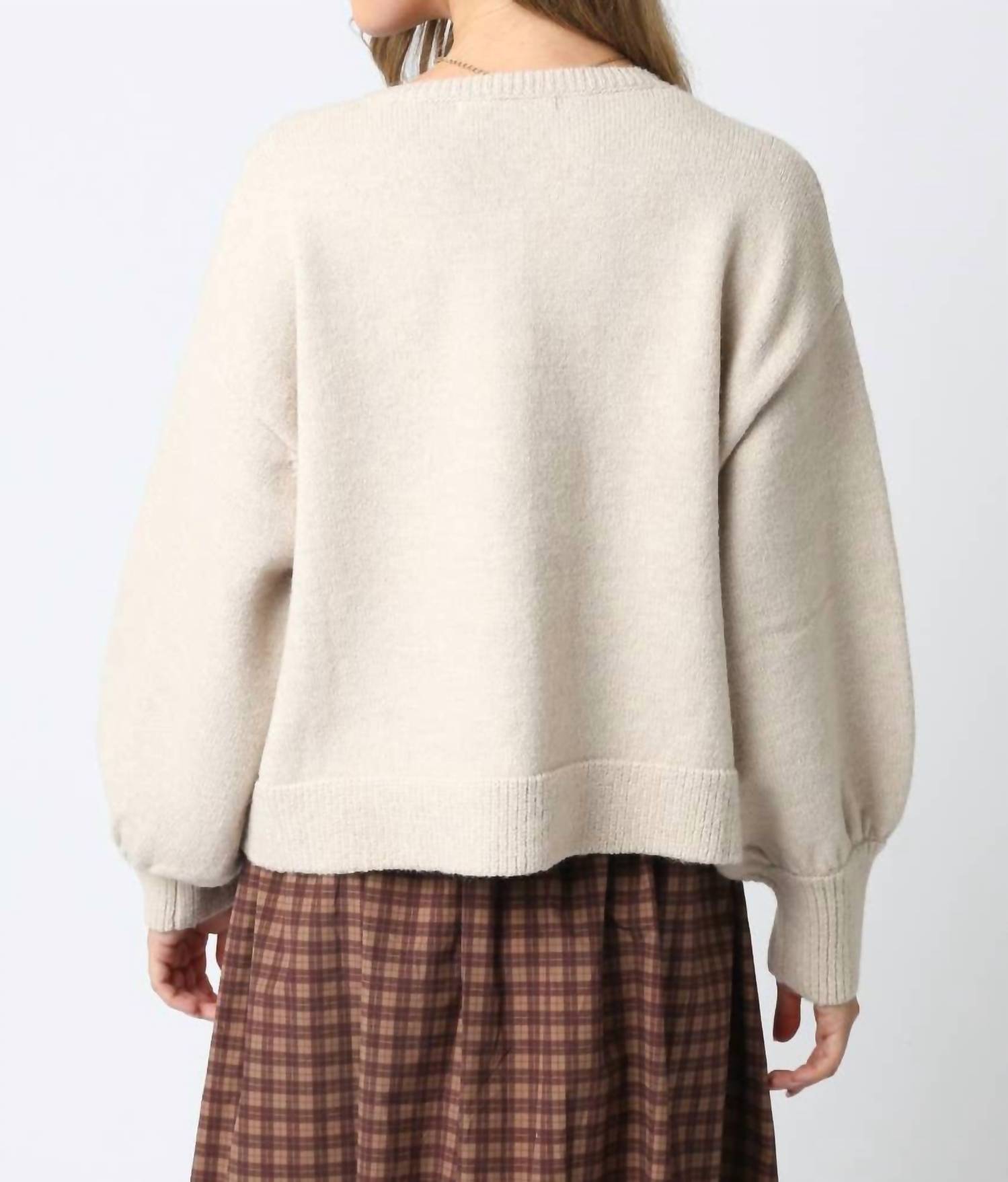 Olivaceous - Lina Knit Cardigan Top