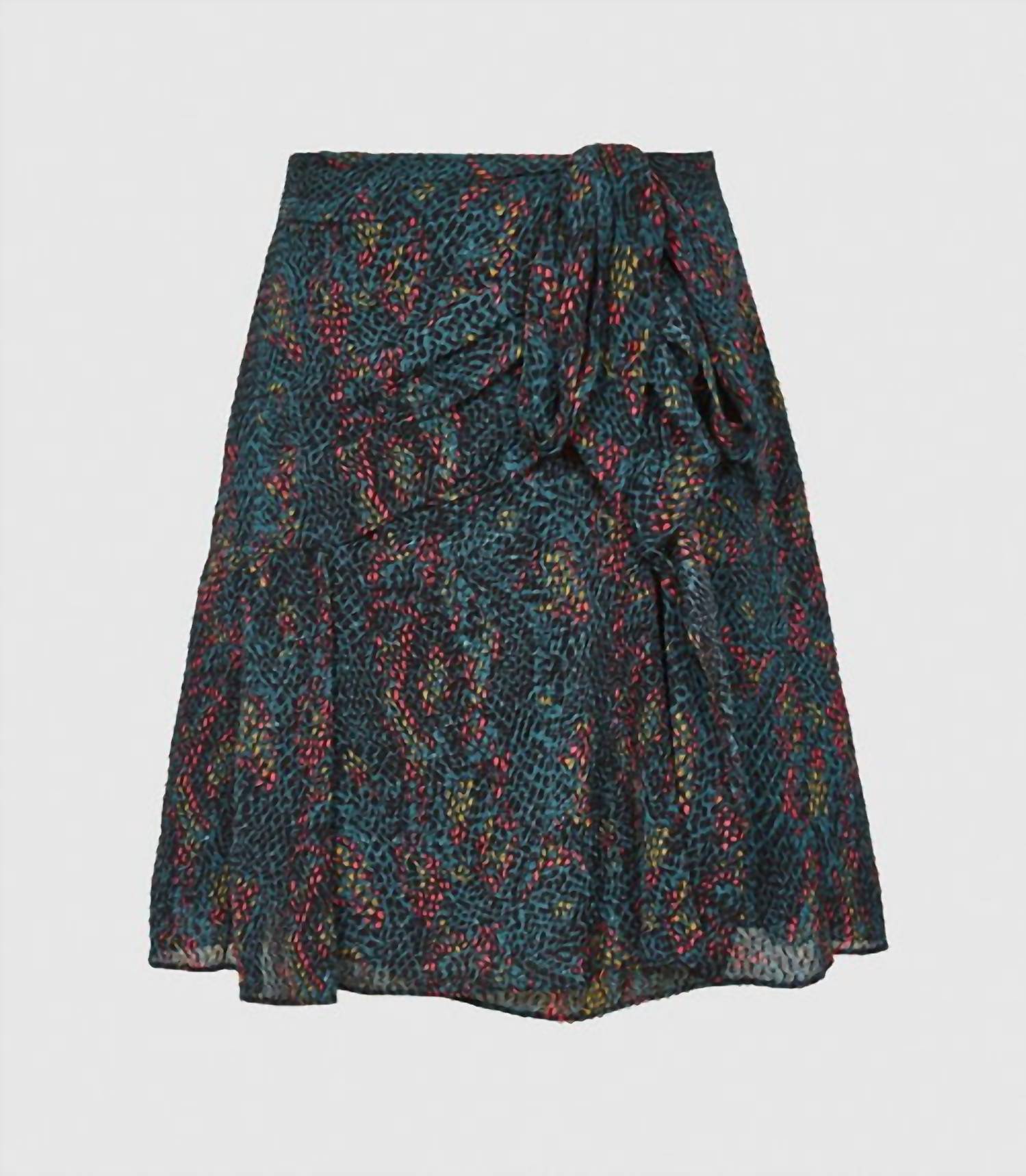 Reiss - Skyla Reptile Print Mini Skirt