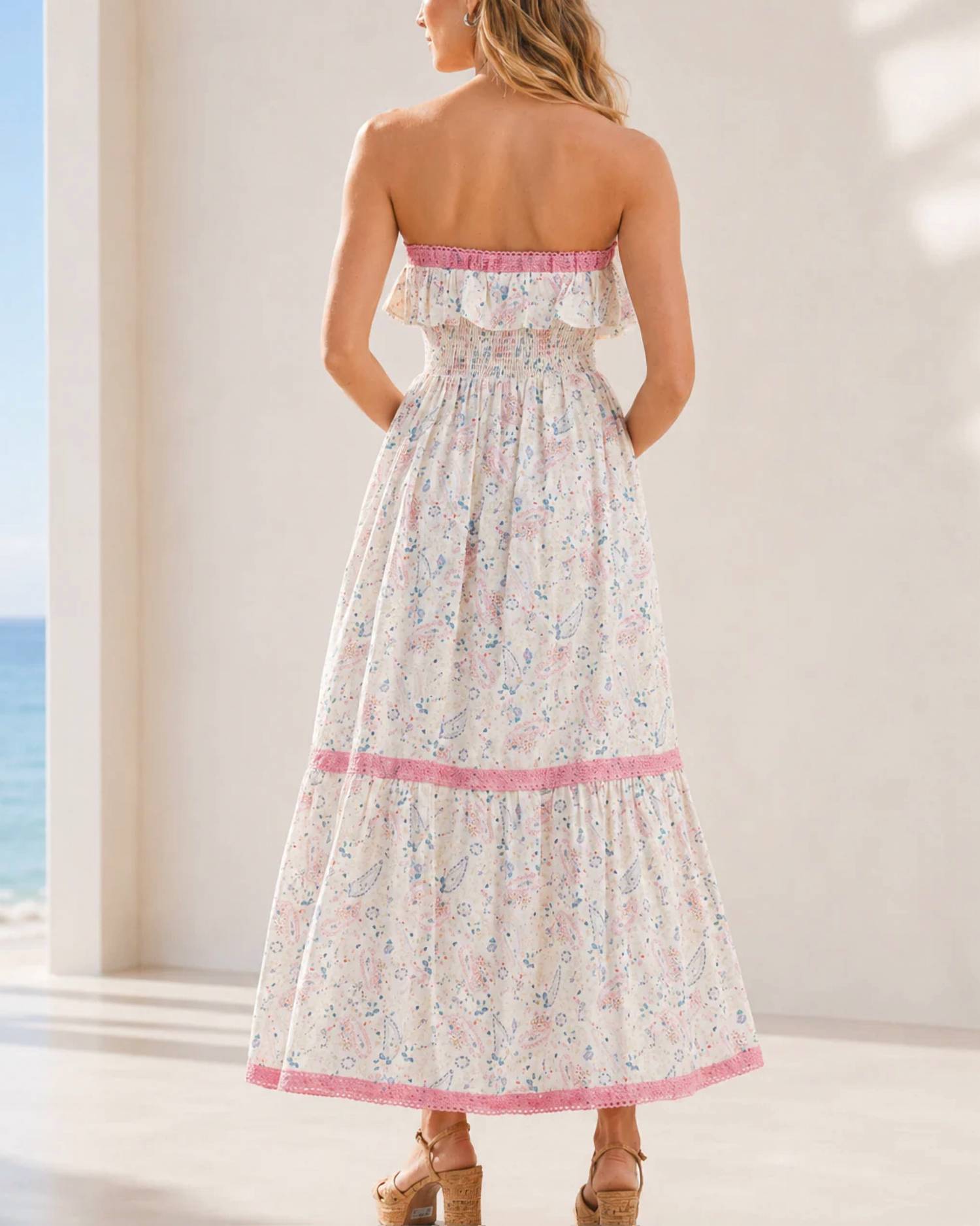 Mable - Cabana Strapless Maxi Dress