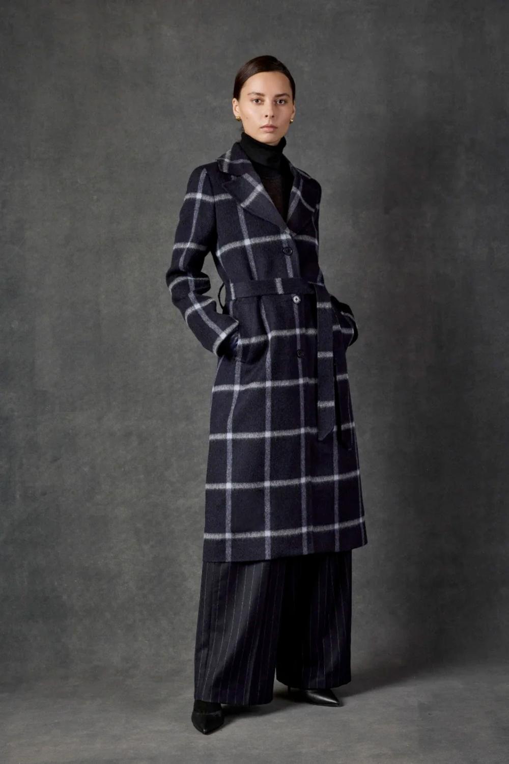 Triona - Erin Belted Long Coat
